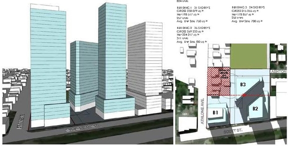 Rendering of building from page 20 of the file '2024-07-22 - Design Brief - D07-12-23-0019'