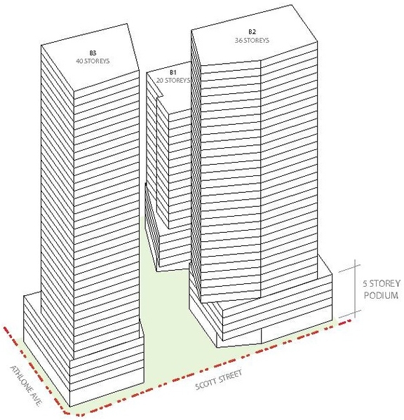 Rendering of building from page 21 of the file '2024-07-22 - Design Brief - D07-12-23-0019'