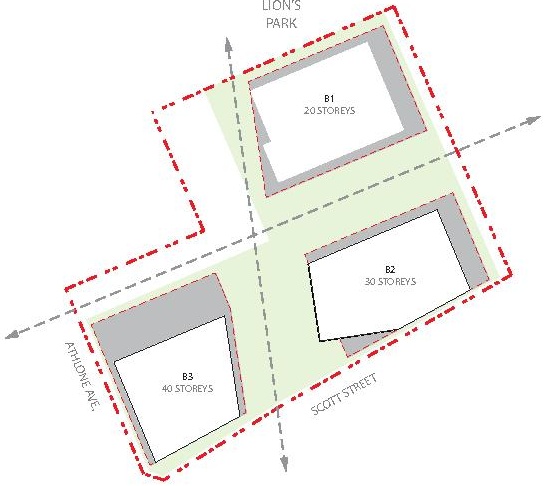 Construction site plan for project from page 21 of the file '2024-07-22 - Design Brief - D07-12-23-0019'