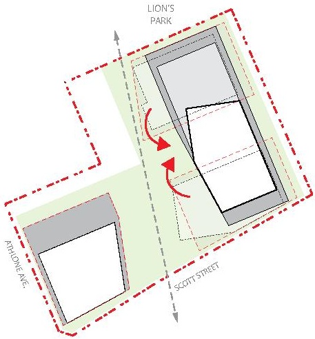 Construction site plan for project from page 21 of the file '2024-07-22 - Design Brief - D07-12-23-0019'