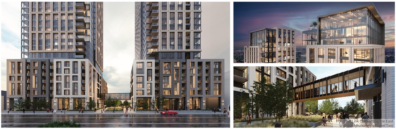 Rendering of building from page 29 of the file '2024-07-22 - Design Brief - D07-12-23-0019'