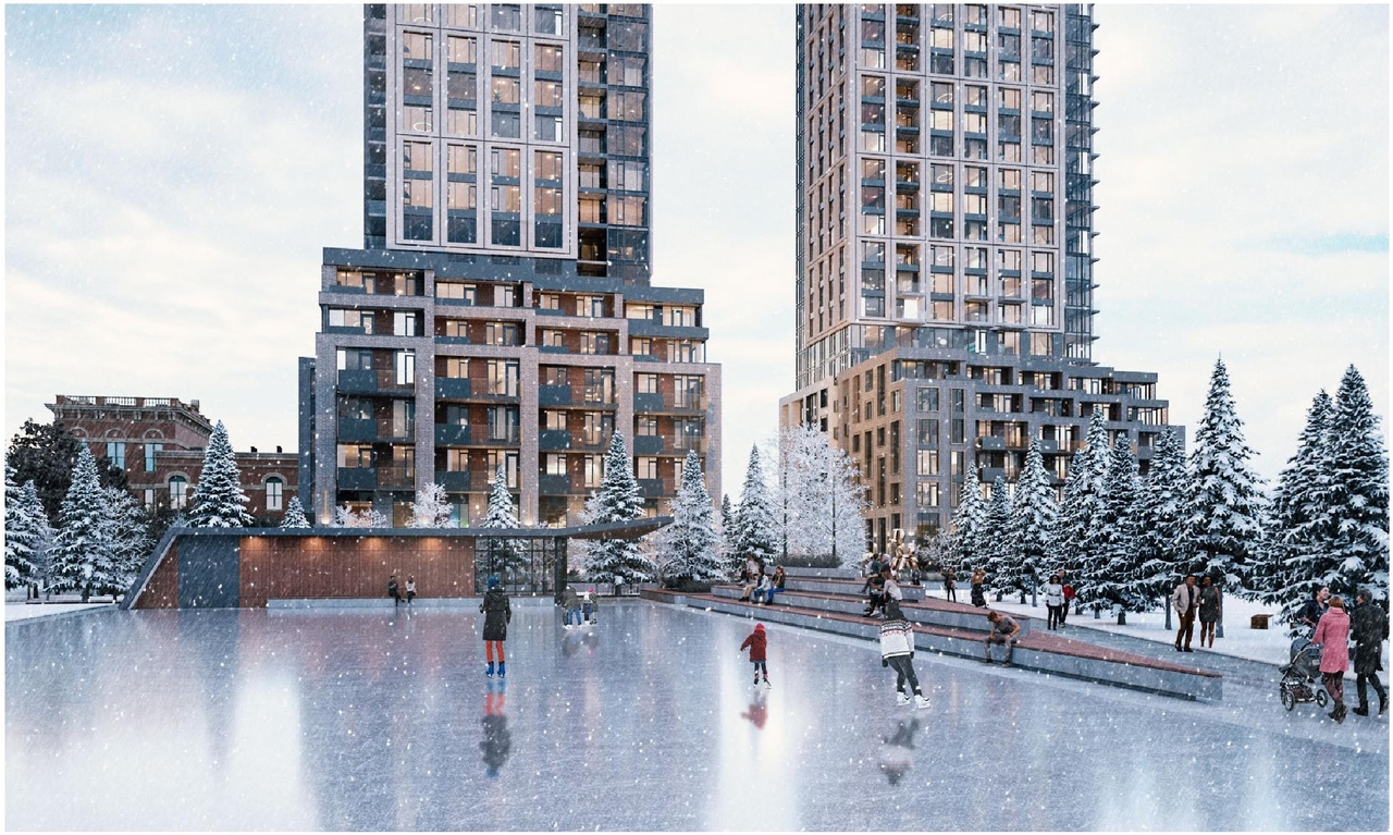 Rendering of building from page 14 of the file '2024-03-06 - Design Brief - D07-12-23-0019'