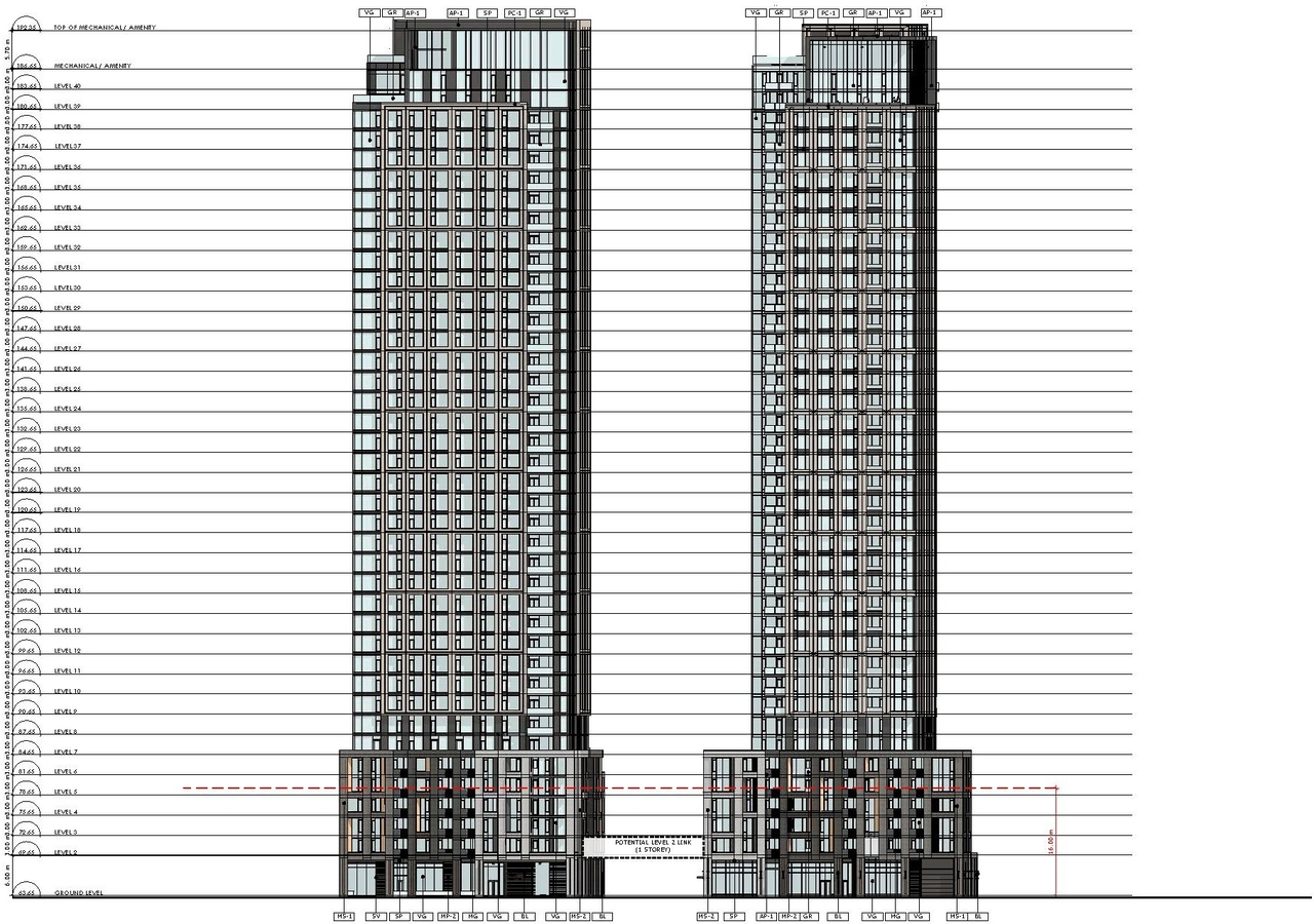 Rendering of building from page 26 of the file '2024-03-06 - Design Brief - D07-12-23-0019'