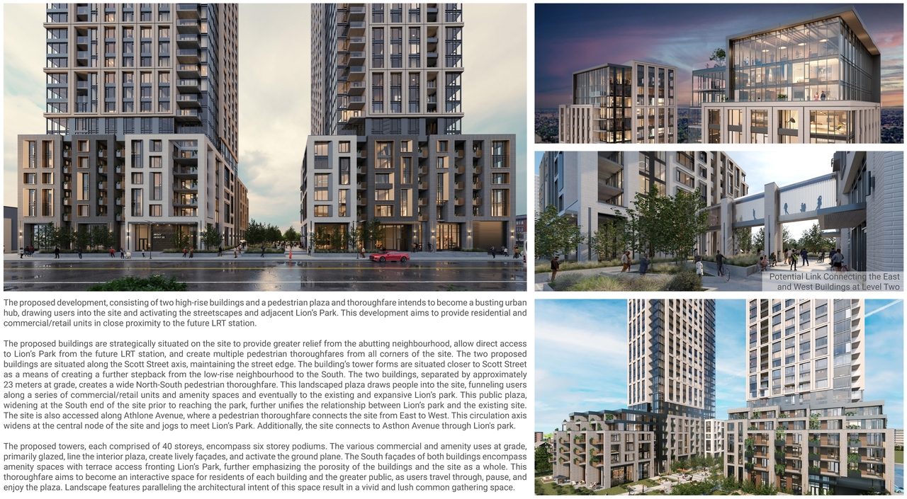 Rendering of building from page 29 of the file '2024-03-06 - Design Brief - D07-12-23-0019'