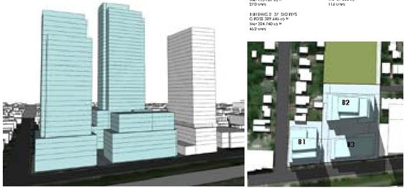 Rendering of building from page 19 of the file '2023-10-19 - Design Brief - D07-12-23-0019'