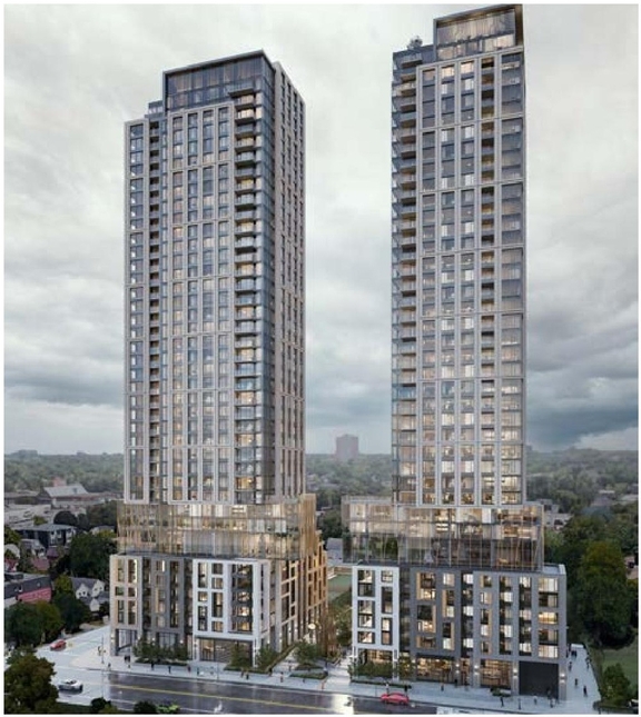 Rendering of building from page 22 of the file '2023-10-19 - Design Brief - D07-12-23-0019'