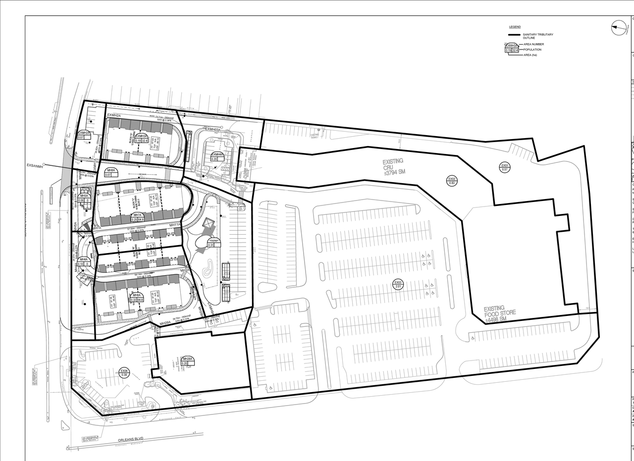 Construction site plan for project from page 65 of the file '2024-05-28 - Design Brief - D07-12-23-0026'