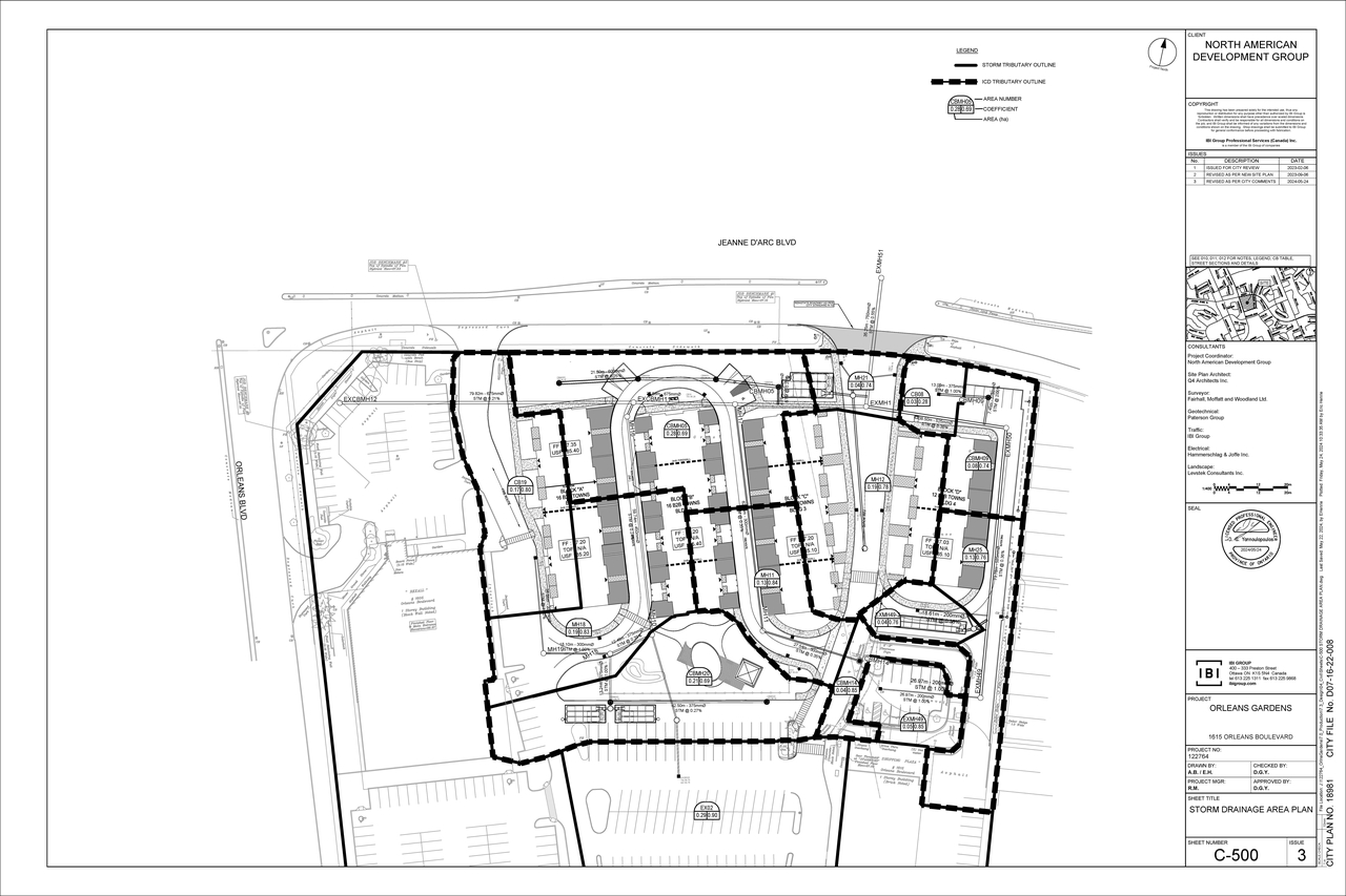 Construction site plan for project from page 68 of the file '2024-05-28 - Design Brief - D07-12-23-0026'