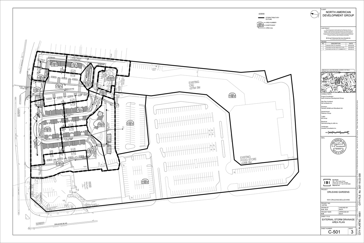 Construction site plan for project from page 69 of the file '2024-05-28 - Design Brief - D07-12-23-0026'