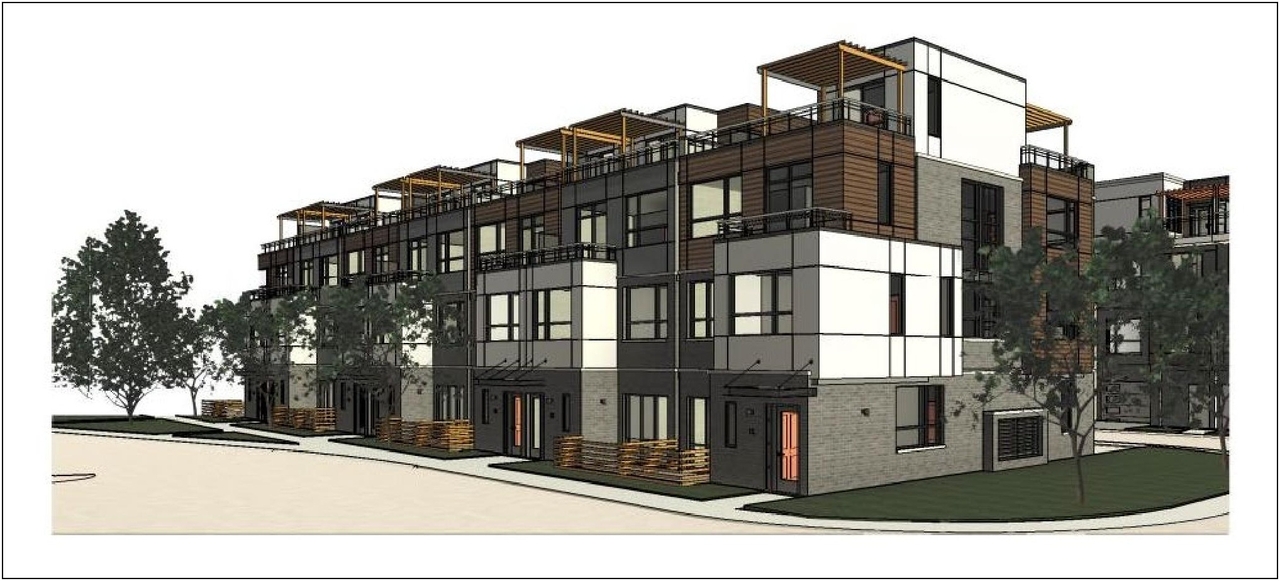 Rendering of building from page 6 of the file '2023-03-03 - Design Brief - D07-12-23-0026'