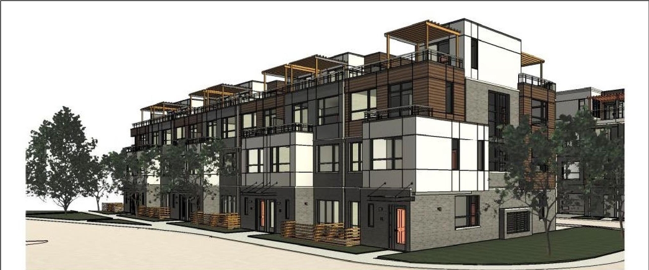 Rendering of building from page 6 of the file '2023-03-03 - Design Brief - D07-12-23-0026'