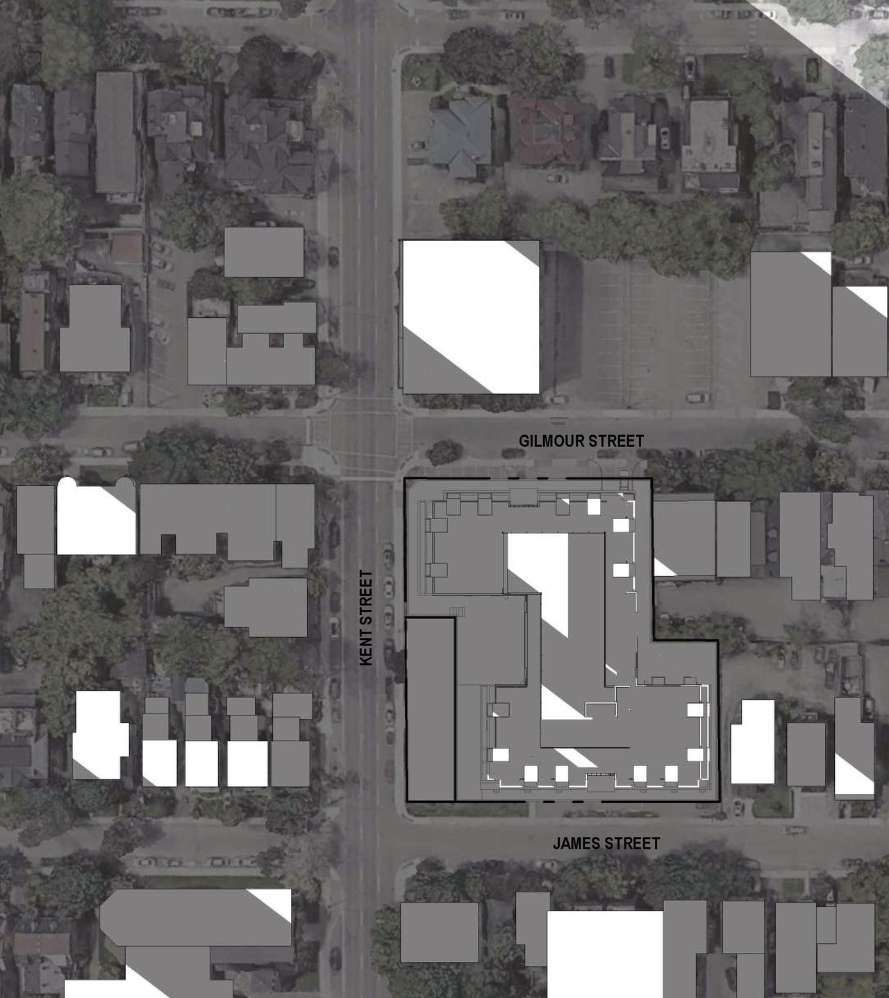 Construction site plan for project from page 52 of the file '2023-09-28 - Design Brief - D07-12-23-0031 (2)'