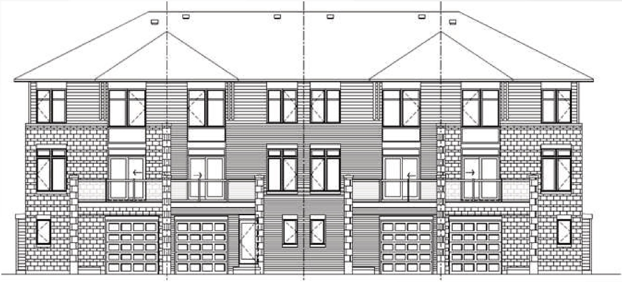 Rendering of building from page 6 of the file '2024-08-07 - Design Brief Update - D07-12-23-0032'