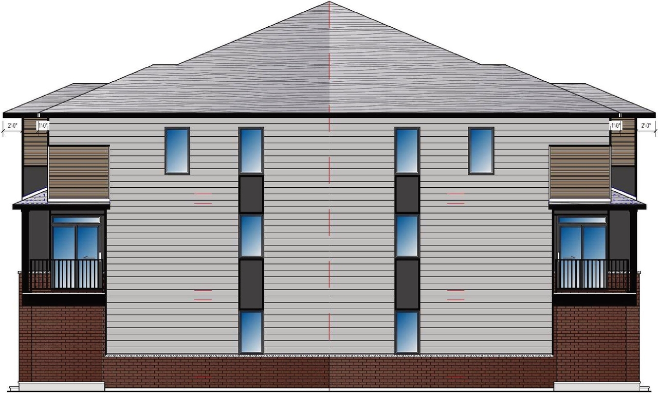 Rendering of building from page 10 of the file '2024-08-07 - Design Brief Update - D07-12-23-0032'
