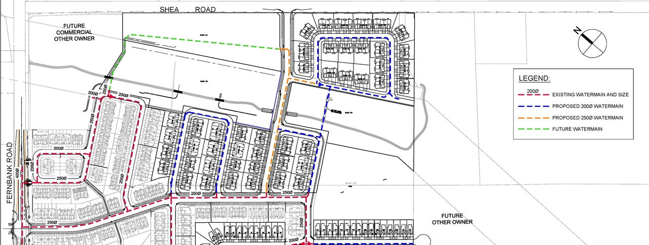 Construction site plan for project from page 1 of the file '2025-06-06 - Design Brief Phase 2 - D07-12-23-0032'