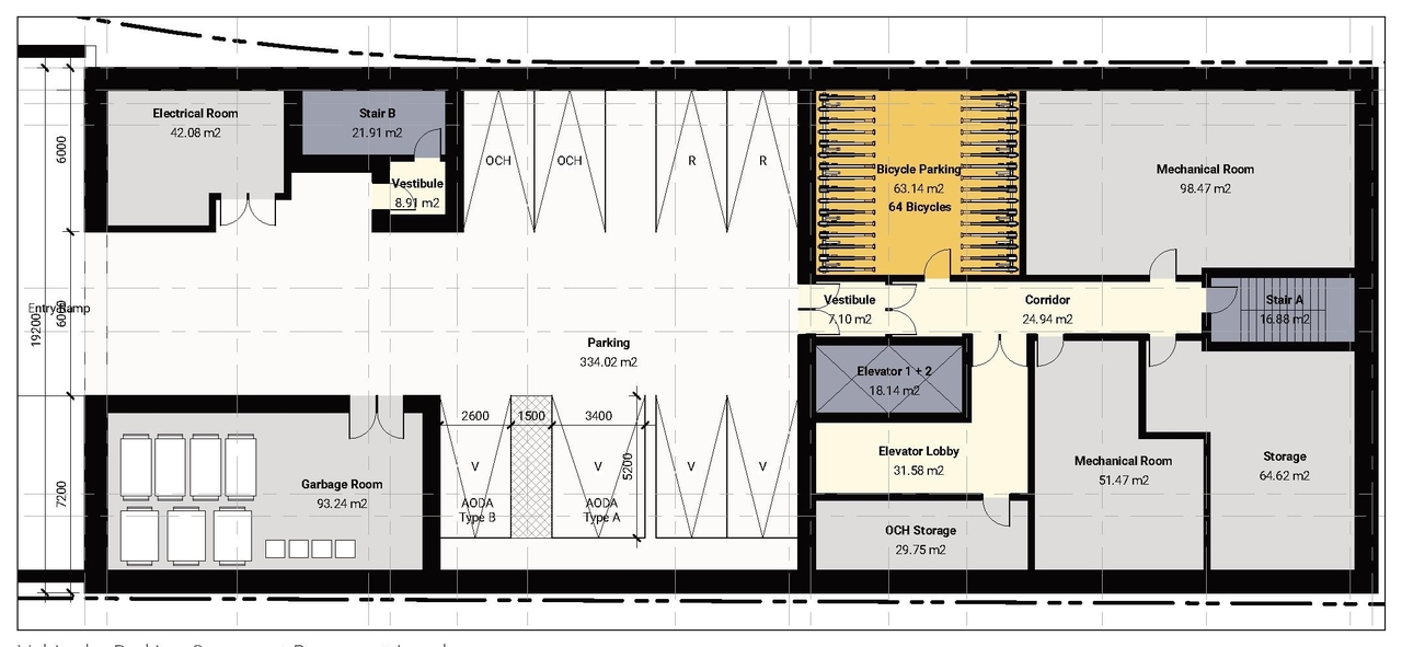 Floor plan for project from page 12 of the file '2023-03-28 - Urban Design Brief - D07-12-23-0034'