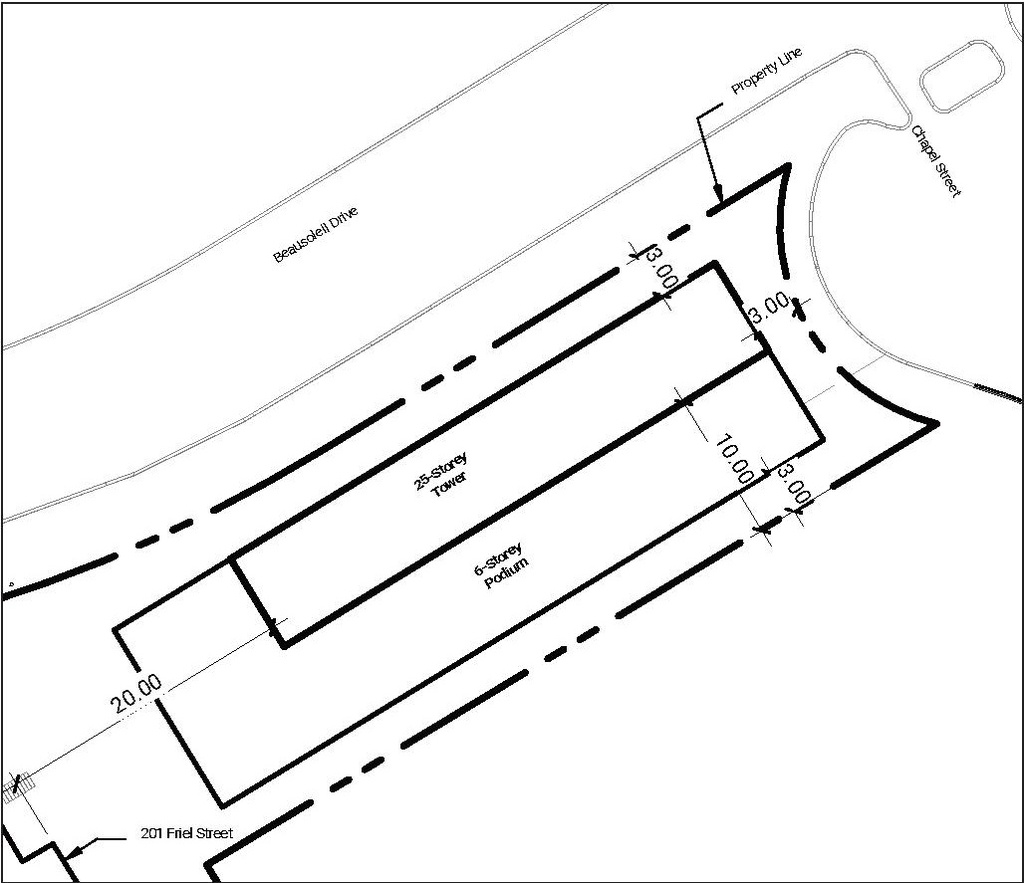 Construction site plan for project from page 21 of the file '2023-03-28 - Urban Design Brief - D07-12-23-0034'