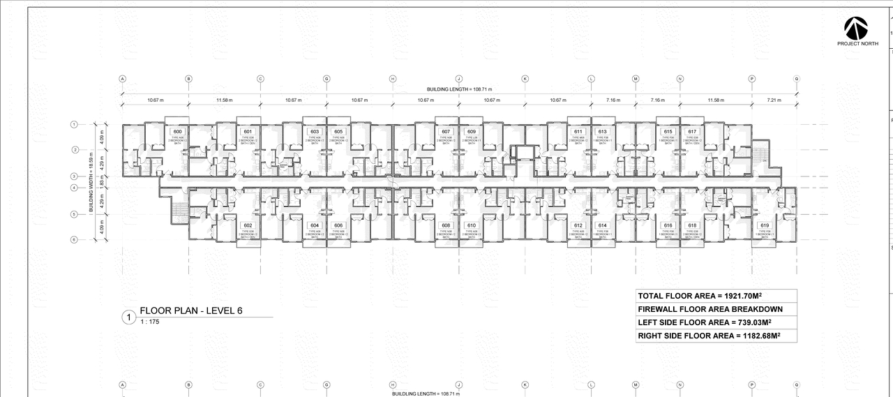 Floor plan for project from page 1 of the file '2024-05-10 - ROOF FLOOR PLAN - D07-12-23-0047'