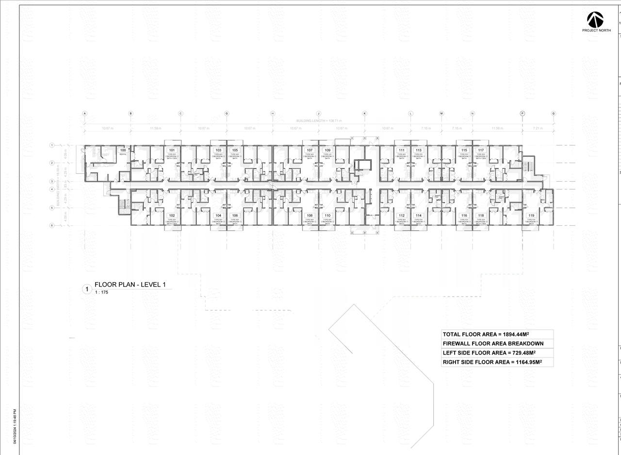 Floor plan for project from page 1 of the file '2024-05-10 - FIRST FLOOR PLAN - D07-12-23-0047'