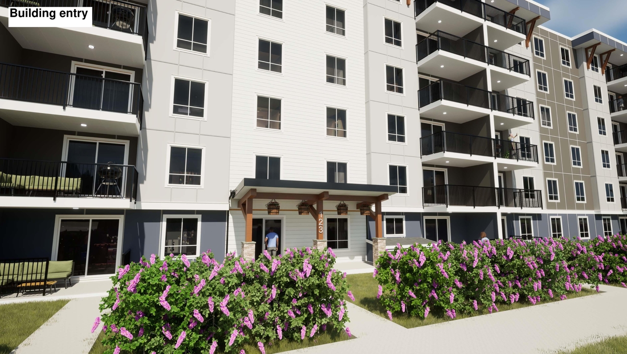 Rendering of building from page 17 of the file '2023-12-19 - DESIGN BRIEF - D07-12-23-0047'