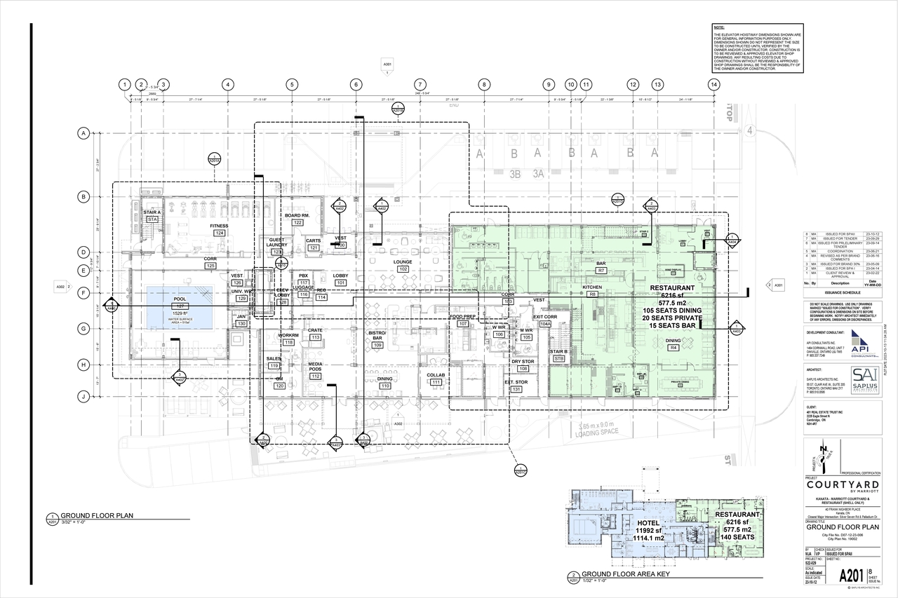 Floor plan for project from page 2 of the file '2023-10-16 - Floor Plans - D07-12-23-0061'