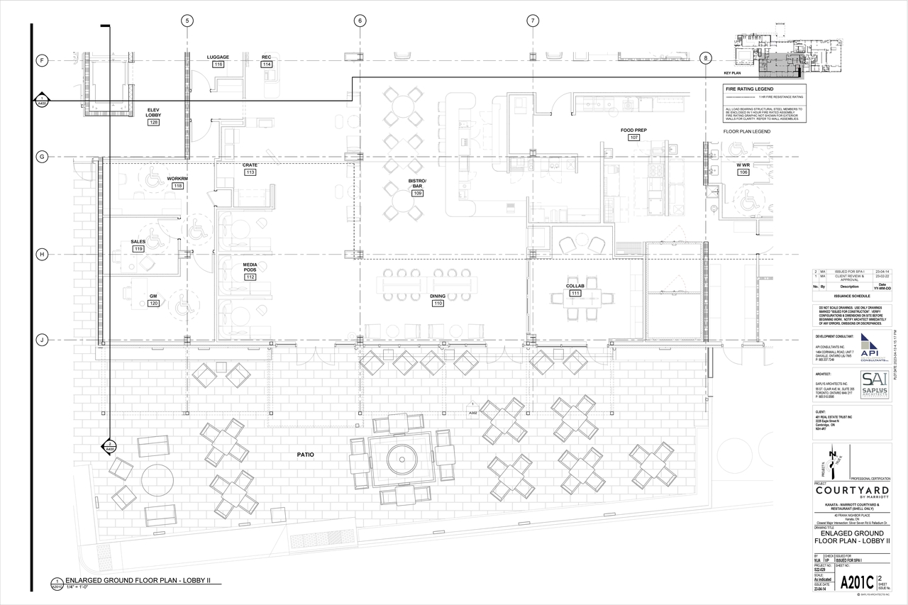 Floor plan for project from page 6 of the file '2023-05-16 - Elevations & Floor Plans - D07-12-23-0061'