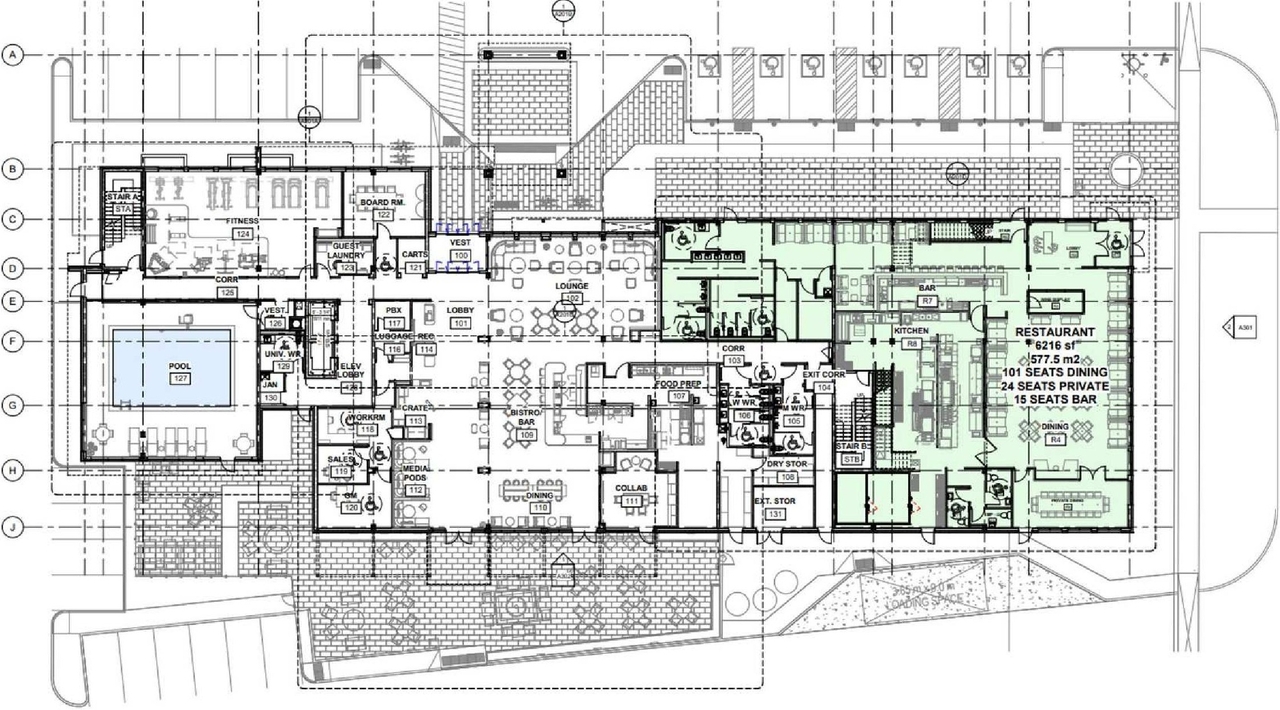Floor plan for project from page 16 of the file '2023-05-16 - Design Brief - D07-12-23-0061'