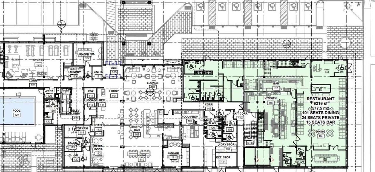 Floor plan for project from page 16 of the file '2023-05-16 - Design Brief - D07-12-23-0061'