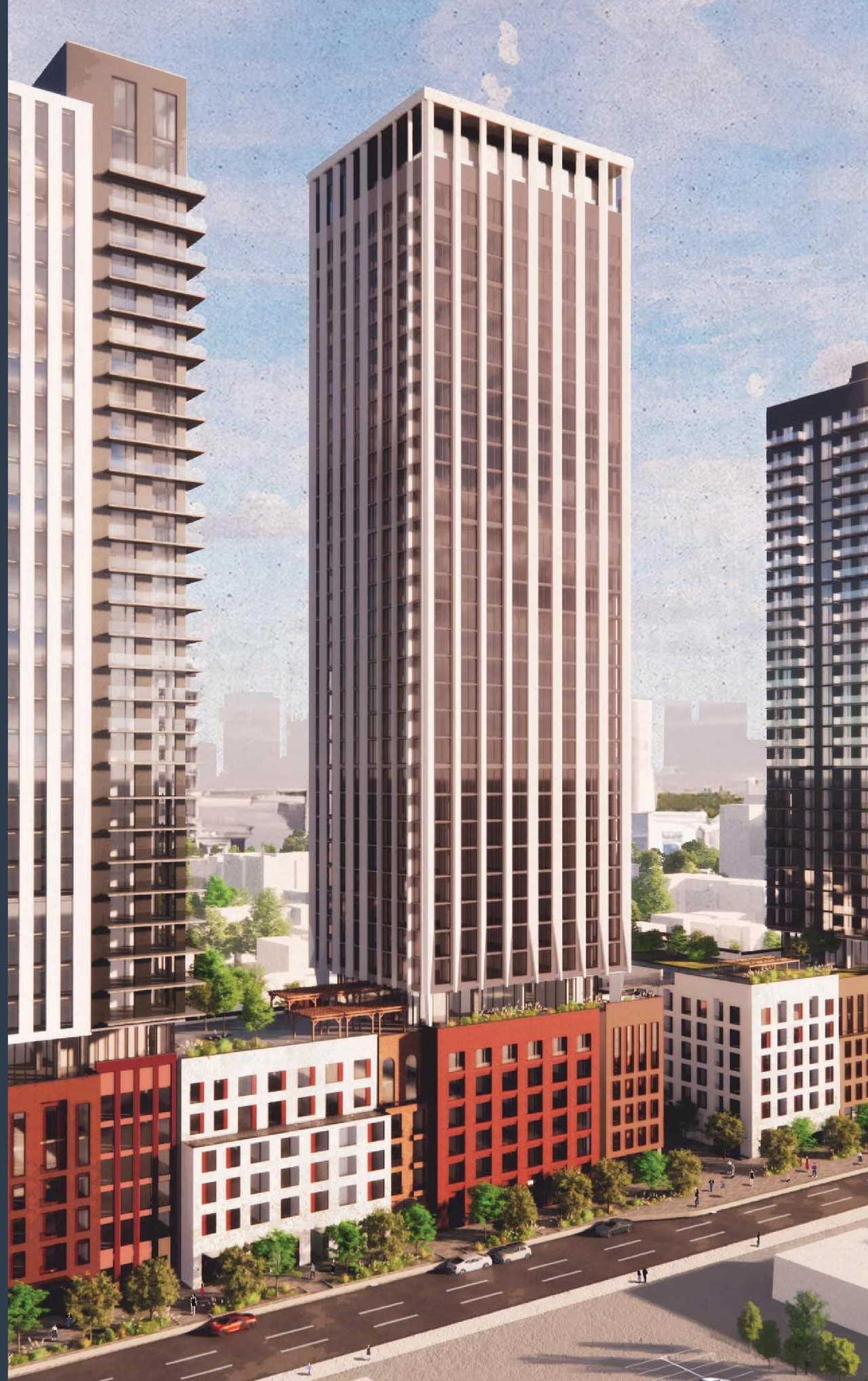 Rendering of building from page 1 of the file '2024-03-21 - Design Brief - D07-12-23-0067'