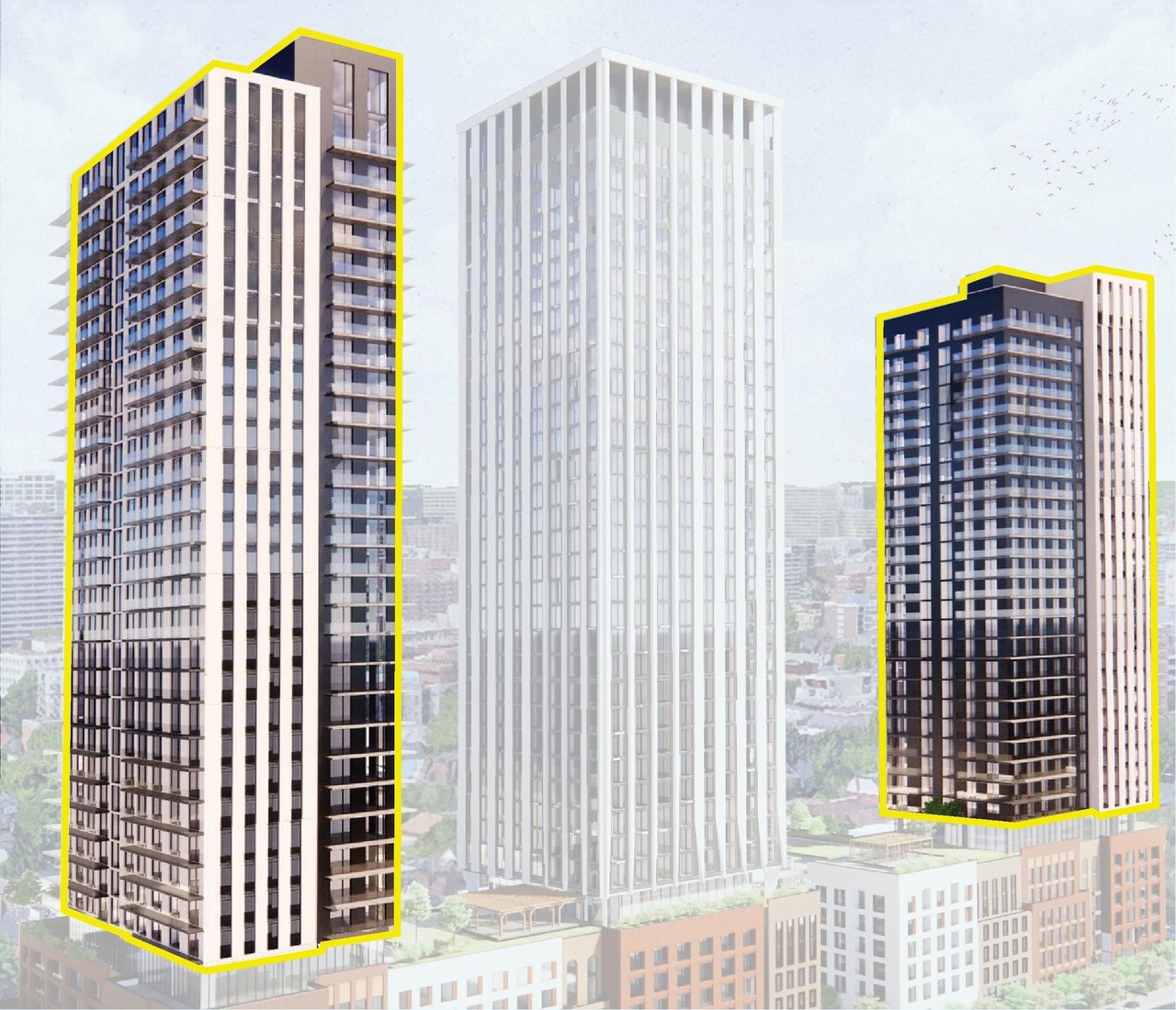 Rendering of building from page 18 of the file '2024-03-21 - Design Brief - D07-12-23-0067'