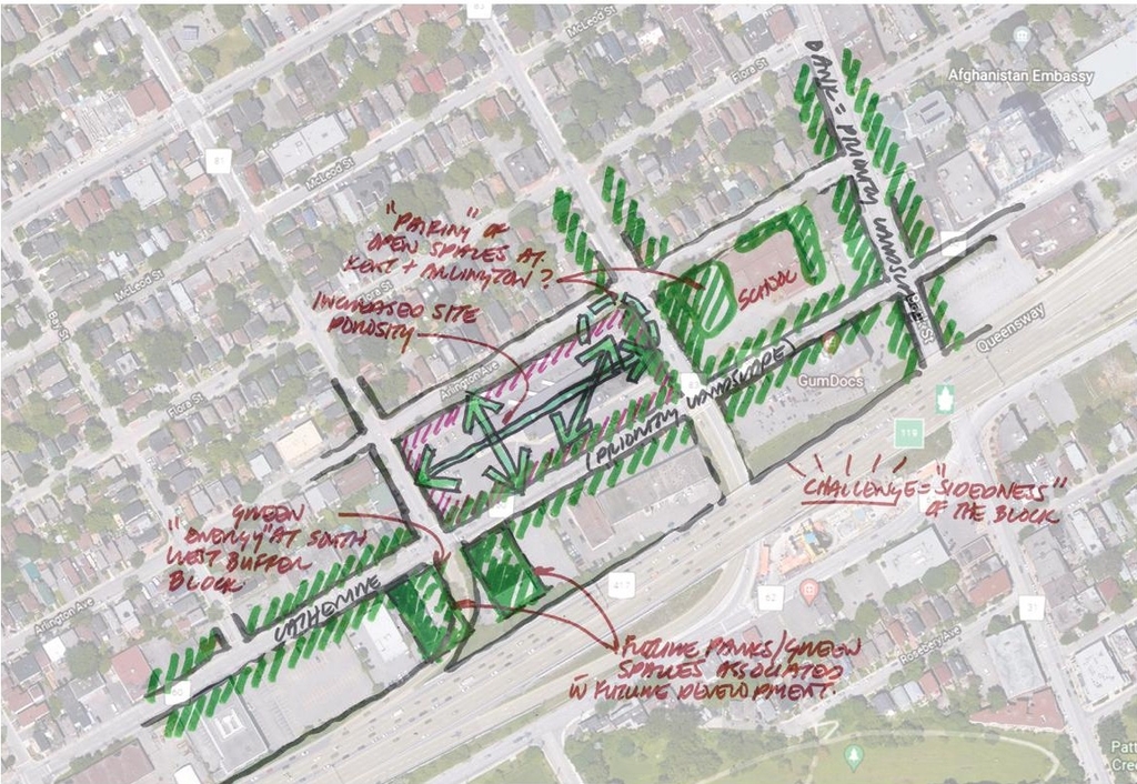 Construction site plan for project from page 3 of the file '2024-03-21 - Design Brief - D07-12-23-0067'