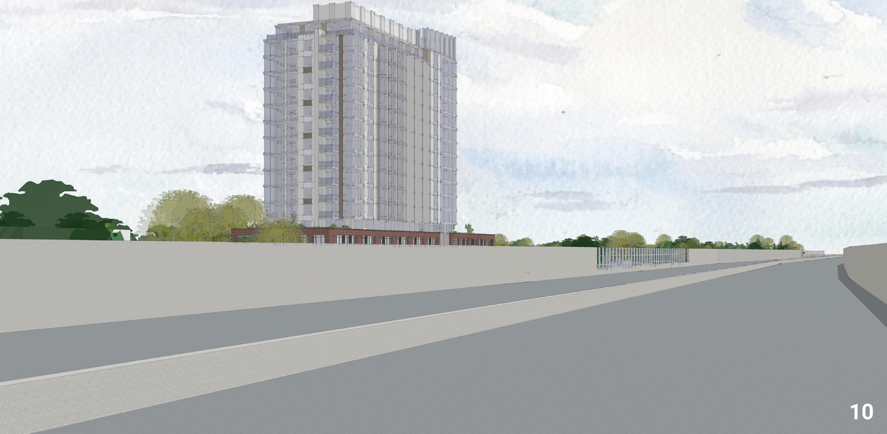 Rendering of building from page 10 of the file '2024-06-12 - Design Views - D07-12-23-0069'