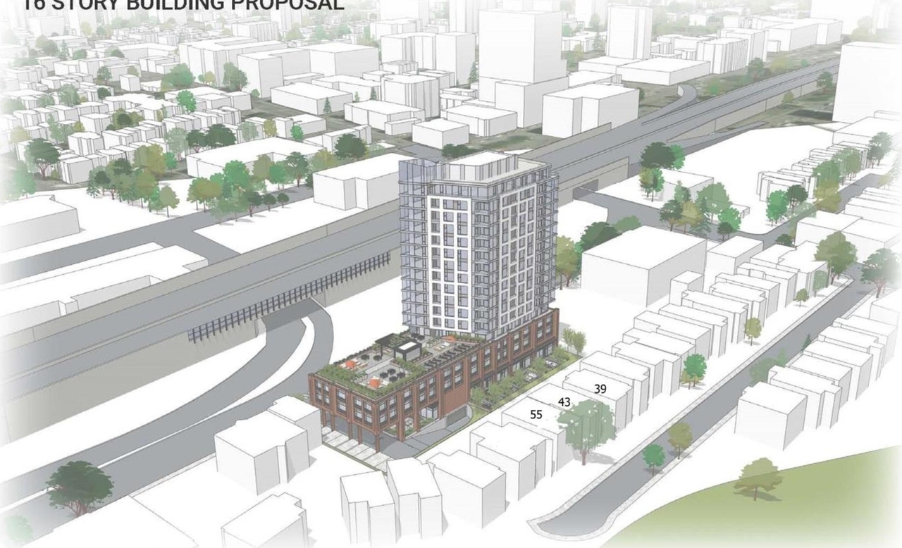 Rendering of building from page 9 of the file '2023-06-02 - Cultural Heritage Design Brief - D07-12-23-0069'