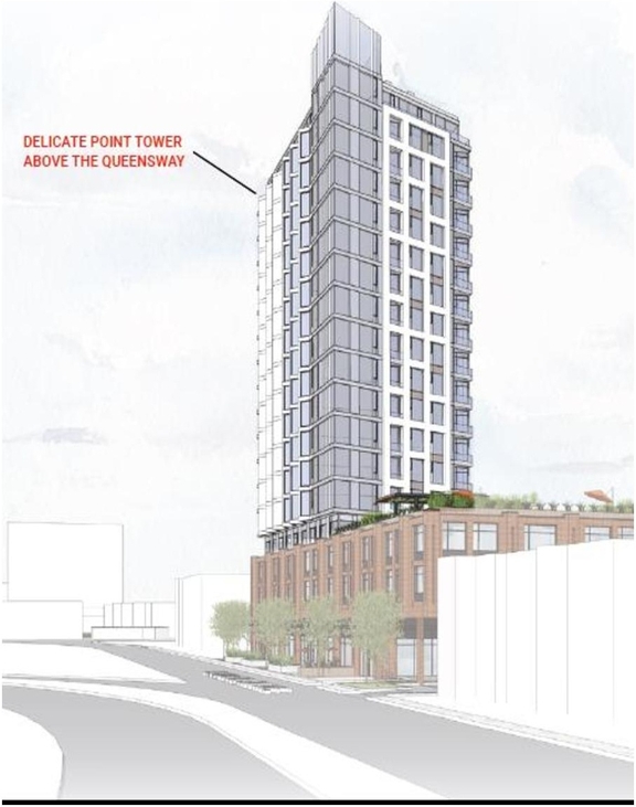 Rendering of building from page 12 of the file '2023-06-02 - Cultural Heritage Design Brief - D07-12-23-0069'