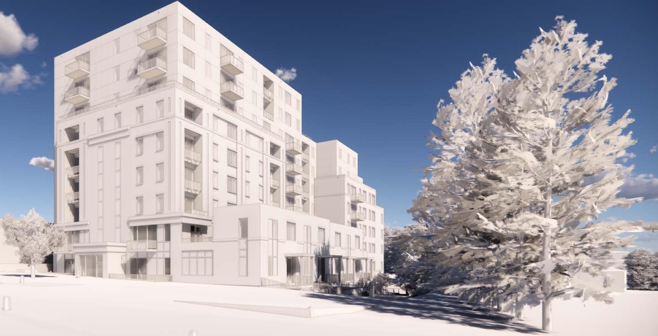 Rendering of building from page 7 of the file '2023-06-13 - Perspectives - D07-12-23-0071'
