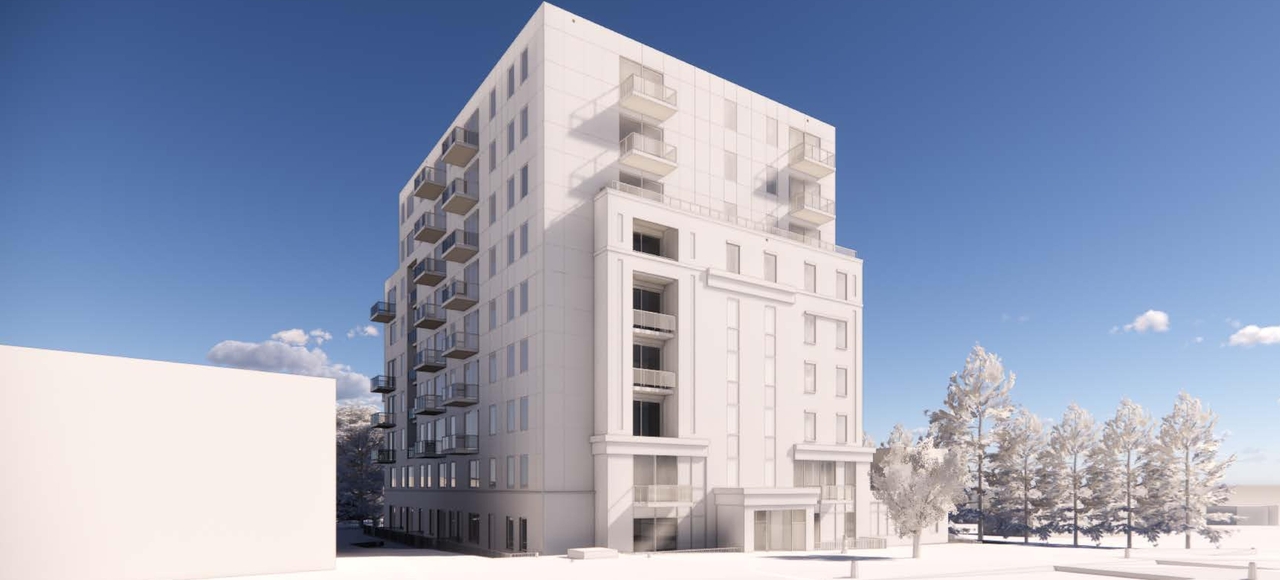 Rendering of building from page 8 of the file '2023-06-13 - Perspectives - D07-12-23-0071'