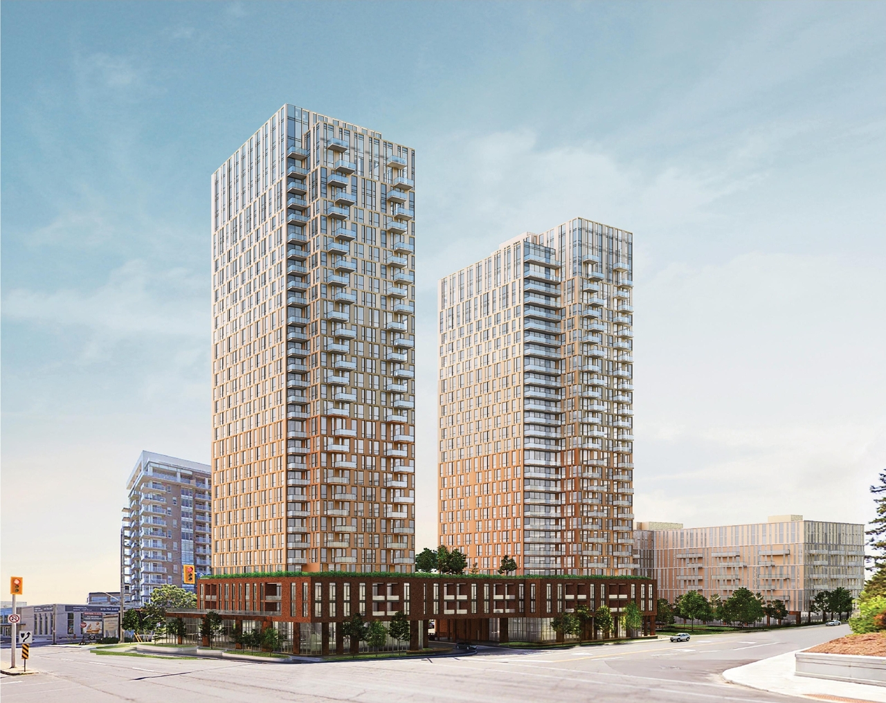 Rendering of building from page 58 of the file '2025-10-03 - Design Brief - D07-12-23-0073'