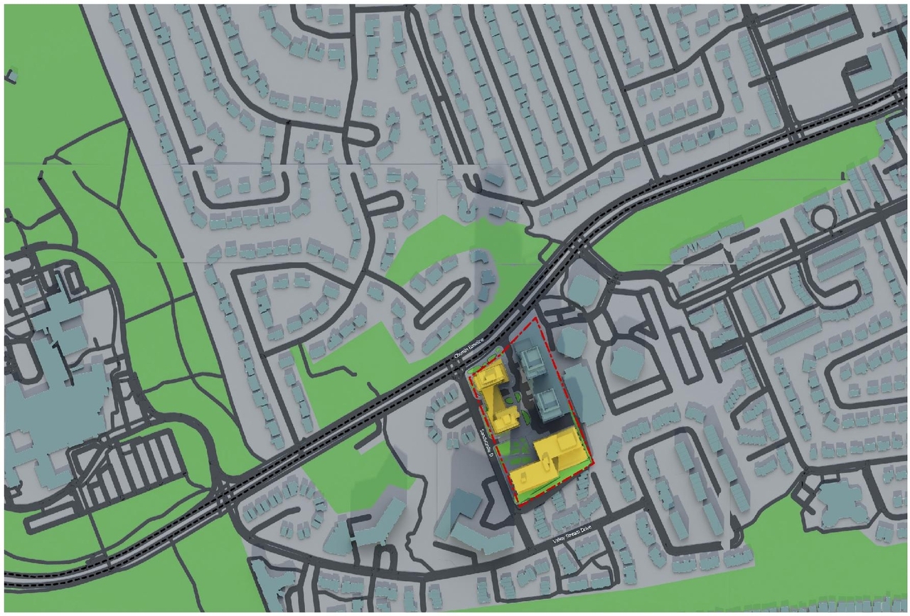 Construction site plan for project from page 74 of the file '2025-10-03 - Design Brief - D07-12-23-0073'
