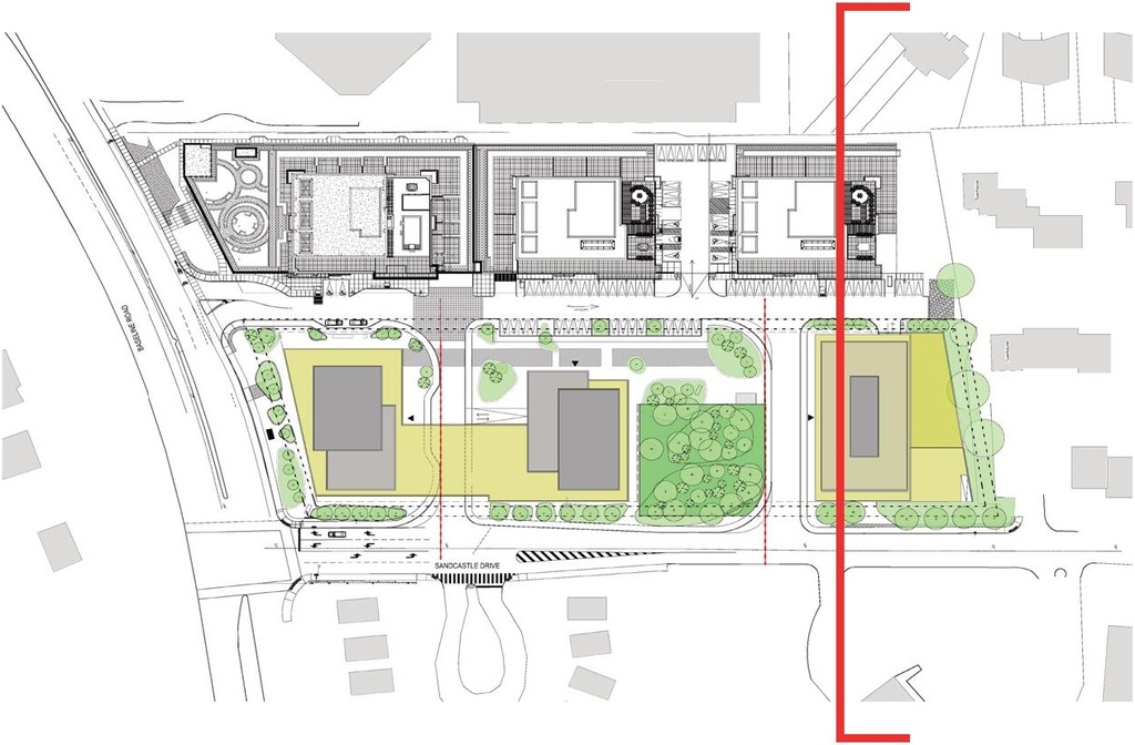 Construction site plan for project from page 49 of the file '2023-06-12 - Urban Design Brief - D07-12-23-0073'