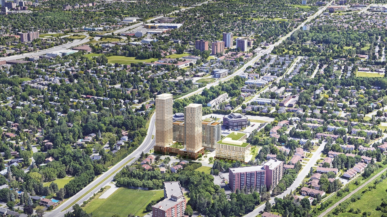 Rendering of building from page 56 of the file '2024-08-30 - Design Brief - D07-12-23-0073'