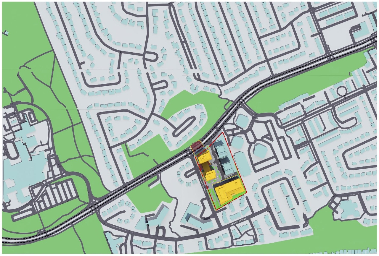 Construction site plan for project from page 77 of the file '2024-08-30 - Design Brief - D07-12-23-0073'