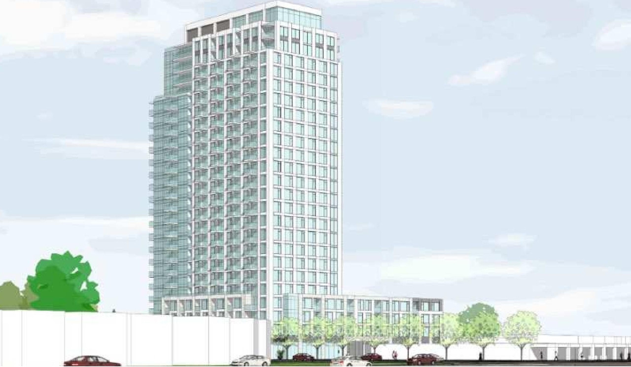 Rendering of building from page 1 of the file '2023-06-12 - Design Brief - D07-12-23-0076'