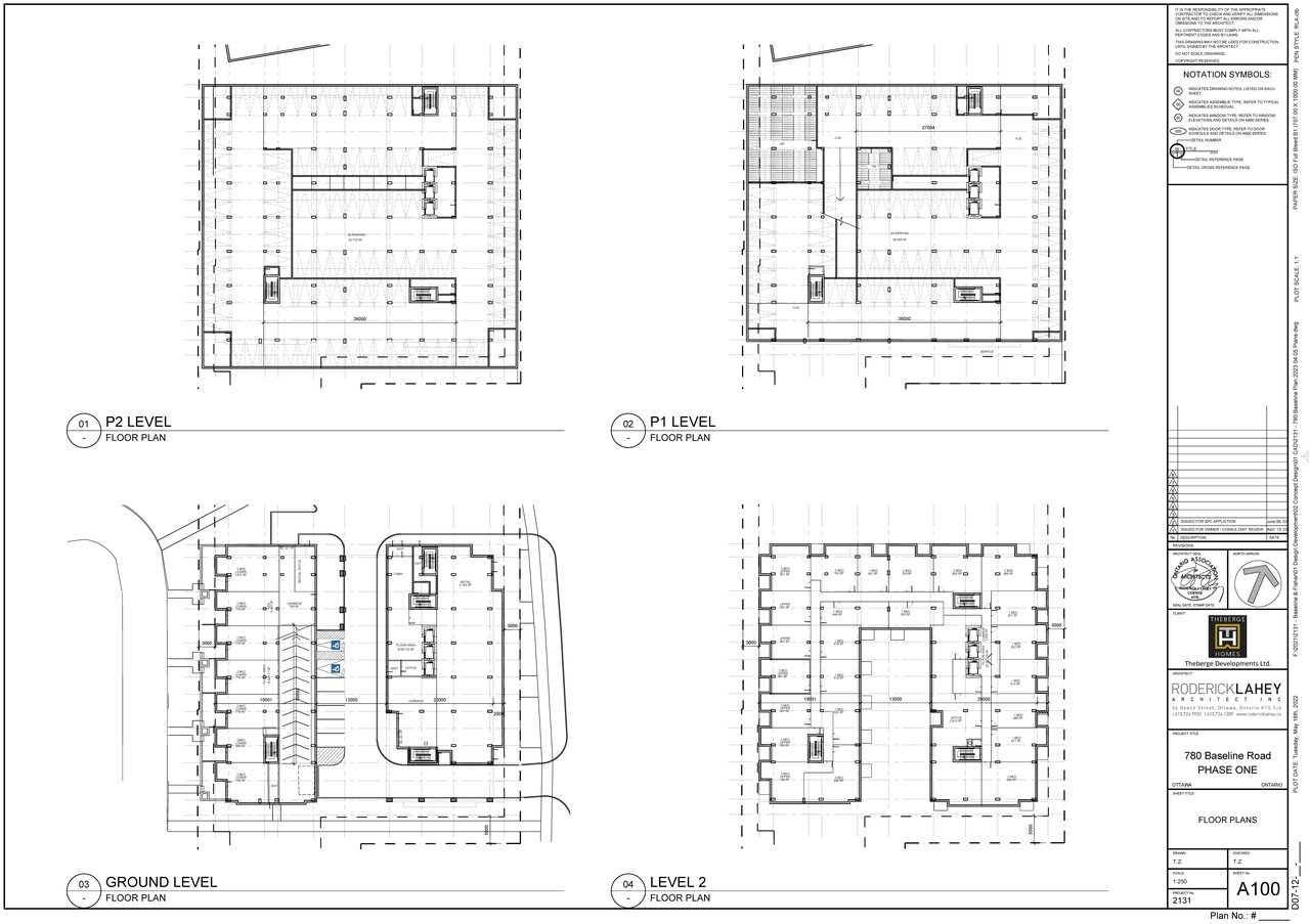 Floor plan for project from page 1 of the file '2023-06-12 - Floor, Perspective Views, Shadow Plans - D07-12-23-0076'