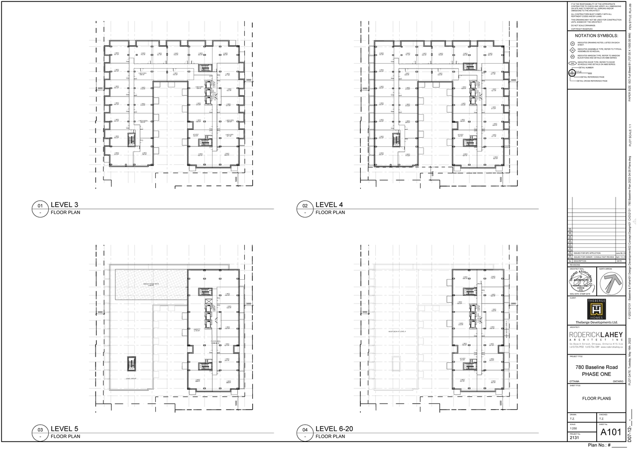 Floor plan for project from page 2 of the file '2023-06-12 - Floor, Perspective Views, Shadow Plans - D07-12-23-0076'