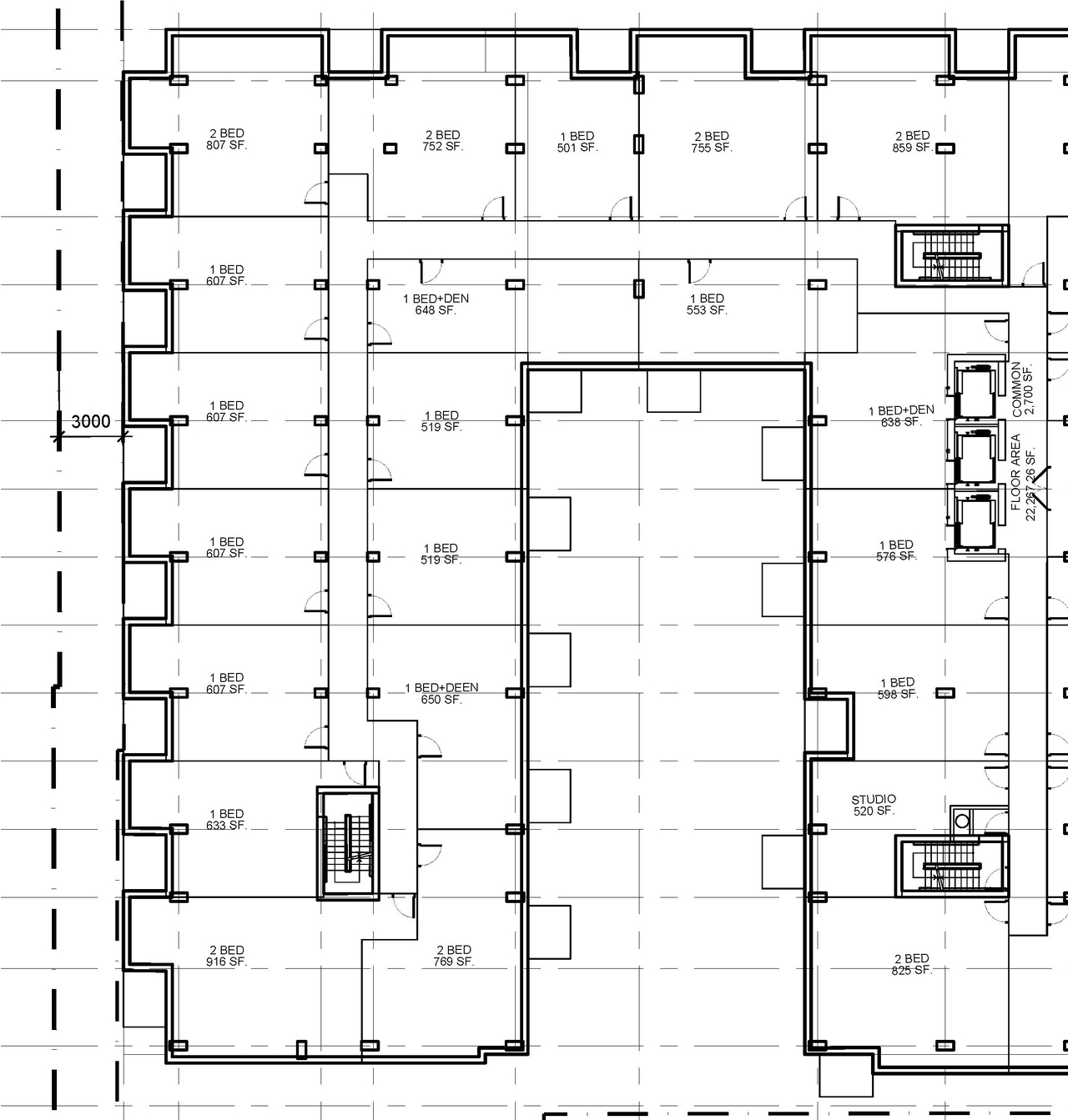 Construction site plan for project from page 2 of the file '2023-06-12 - Floor, Perspective Views, Shadow Plans - D07-12-23-0076'