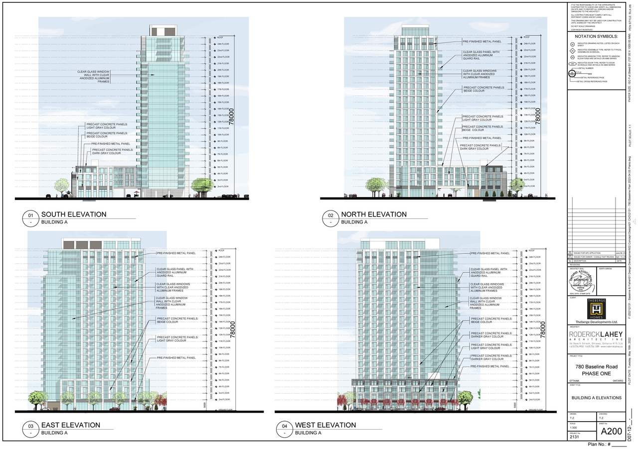 Rendering of building from page 4 of the file '2023-06-12 - Floor, Perspective Views, Shadow Plans - D07-12-23-0076'
