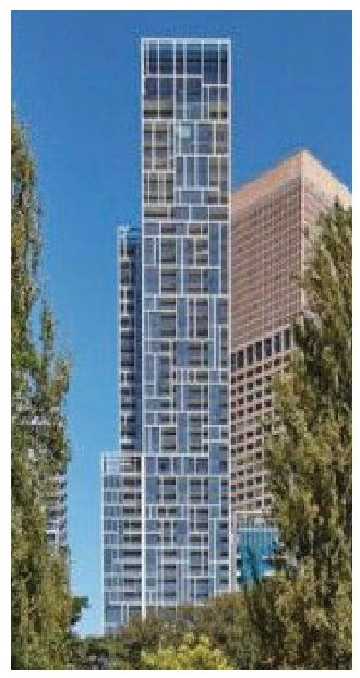 Rendering of building from page 2 of the file '2024-10-25 - Design Brief - D07-12-23-0083'