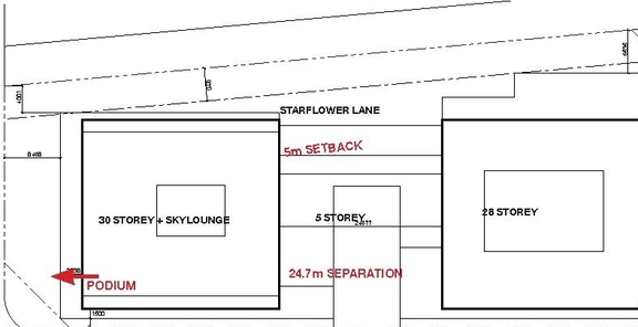 Construction site plan for project from page 13 of the file '2024-10-25 - Design Brief - D07-12-23-0083'