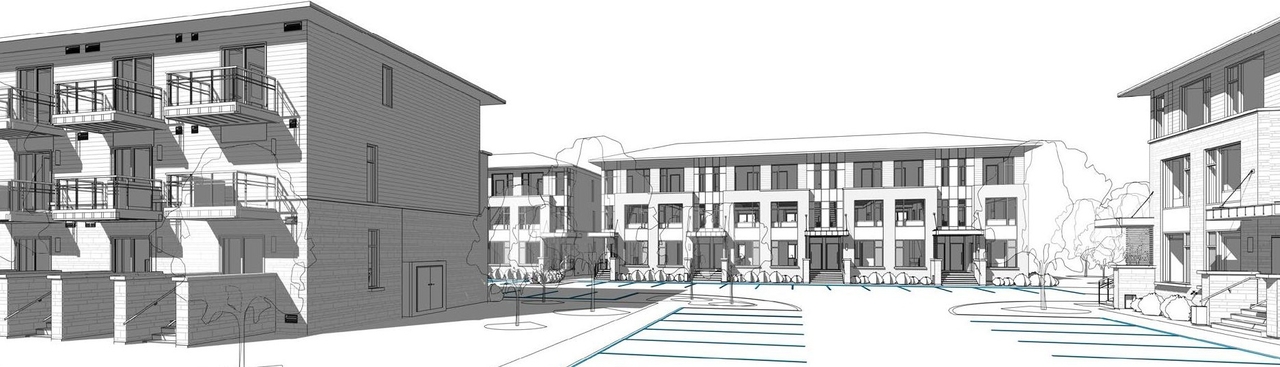 Rendering of building from page 3 of the file '2022-06-14 - Design Brief - D07-12-23-0086'