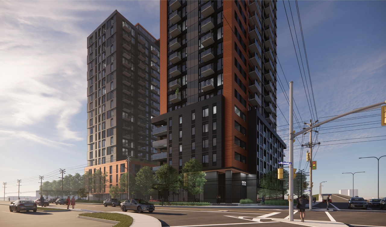 Rendering of building from page 12 of the file '2024-07-23 - UDRP Design Brief - D07-12-23-0088'